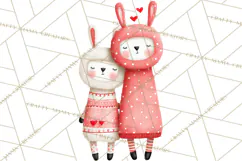 Llama Valentine PNG, Alpaca Love Art, Heart Shack Clipart Product Image 3