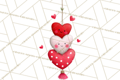 Llama Valentine PNG, Alpaca Love Art, Heart Shack Clipart Product Image 4