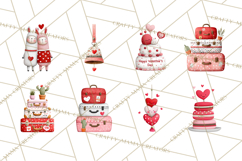 Llama Valentine PNG, Alpaca Love Art, Heart Shack Clipart Product Image 8