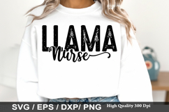 Llama Nurse - Nurse SVG Design Product Image 1