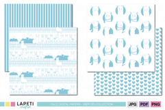 Llama pattern digital paper for baby crafts