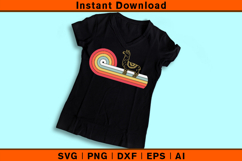 Retro Swirl Llama SVG Vintage Boho Animal Clipart Design Product Image 3