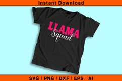 Llama Squad SVG Funny Group Shirt Design for Cricut Product Image 2