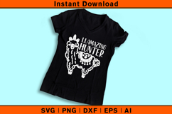 Llamazing Hunter SVG Funny Llama Animal Lover Design File Product Image 3