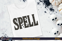 Lace Halloween Sublimation Design | Spell Product Image 1