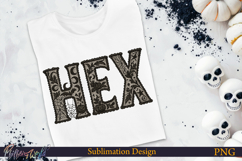 Lace Halloween Sublimation Design | Hex Product Image 1