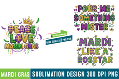 3 Mardi Gras Sublimation Design,Mardi Gras png Product Image 1