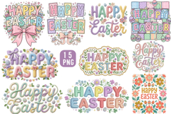 Happy Easter Sublimation Designs,Happy Easter png,Easter Day Product Image 1
