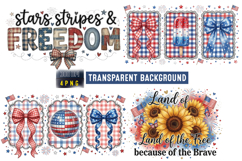 Stars Stripes Freedom Coquette 4th of July PNG,4th of july Product Image 1
