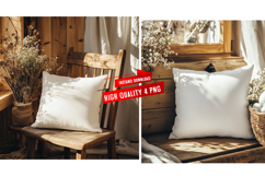 Pillow Mocku |Spring Pillow Mockup | Floral Cushion Mockup Product Image 1