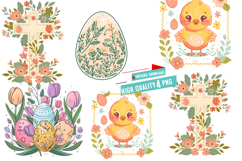 Easter Clipart,Easter png,Happy Easter png,Easter Day SVG Product Image 1