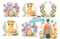 Easter Clipart,Easter png,Happy Easter png,Easter Day SVG Product Image 1