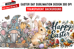 Easter png,Easter Sublimation Designs, 4 Easter Day Clipart Product Image 1