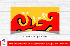 llustration-wallpaper-digital paper-background-backdrop-printable-abstract-fire flames-retro-design-