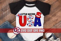 Little Mister USA SVG DXF EPS PNG | July 4th SVG Product Image 1