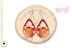 Highland Cow Earrings Laser Cut | Laser Teardrop Earrings Product Image 3