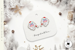 Unique Funny Christmas Stud Earrings Laser Cut Designs Product Image 3