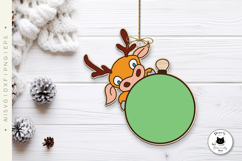 Funny Christmas Ball Ornament Laser Cut SVG Designs Product Image 2