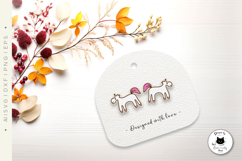 Cute Pony Animal Stud Earrings | Horse Laser Cut SVG Product Image 3
