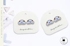 English Bulldog Stud Earrings | Dog Laser Cut SVG Product Image 2