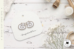 Sleepy Cat Earrings Laser Cut Design Product Image 2
