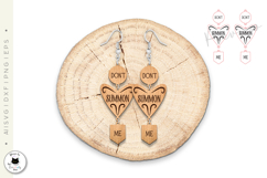 Sarcastic &amp; Funny Layered Earrings | Laser Cut Jewelry Product Image 4