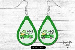 Loads Of Luck Truck Teardrop St. Patrick&#039;s Day Earring PNG Product Image 1