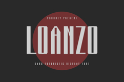 Loanzo Ultimate Futuristic Display Font Product Image 1