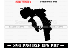 Lobster Lake Maine Map Silhouette Shape Outline Product Image 1