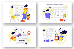 10 Hyper Local Business Support Illustration Product Image 3