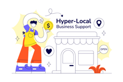 10 Hyper Local Business Support Illustration Product Image 4