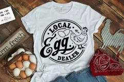 Local egg dealer svg, Funy Chickens svg, Egg dealer svg Product Image 1
