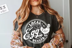 Local egg dealer svg, Funy Chickens svg, Egg dealer svg Product Image 3