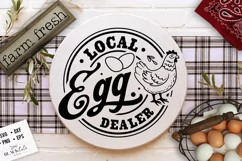 Local egg dealer svg, Funy Chickens svg, Egg dealer svg Product Image 2
