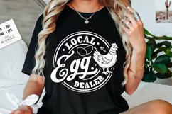Local egg dealer svg, Funy Chickens svg, Egg dealer svg Product Image 4