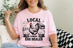Local Egg Dealer SVG PNG, Retro Funny Chicken Shirt SVG Product Image 4