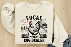 Local Egg Dealer SVG PNG, Retro Funny Chicken Shirt SVG Product Image 5