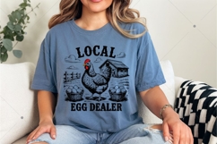 Local Egg Dealer SVG PNG, Retro Funny Chicken Shirt SVG Product Image 6