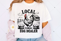Local Egg Dealer SVG PNG, Retro Funny Chicken Shirt SVG Product Image 2