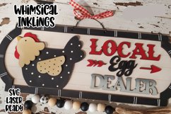 Local Egg Dealer Sign Laser SVG Product Image 1