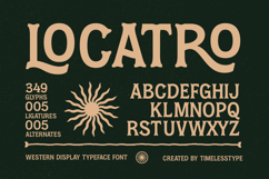 Locatro - Western Display Typeface Font Product Image 1