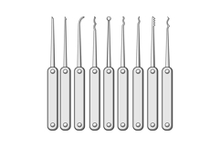Lock picking tools set unlocking illegal access Product Image 1