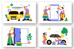 9 Locksmith Service Illustration Product Image 3