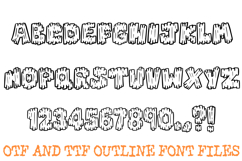 Log Cabin Lettering Font Cartoon Wood Timber ABC OTF Type Product Image 2
