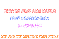 Log Cabin Lettering Font Cartoon Wood Timber ABC OTF Type Product Image 3