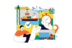 10 Logistics Vector Illustration Product Image 4