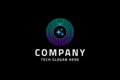 Futuristic Tech &amp; Artificial Intelligence Logo Product Image 1