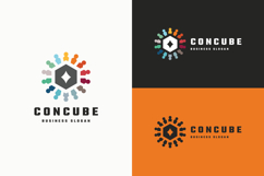 Connected Hexagon Cube Logo Product Image 1