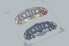 Luxury elegant vintage emblem ornaments SVG Product Image 4