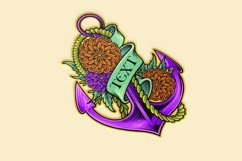Anchor floral harmony nautical blossoms Product Image 6
